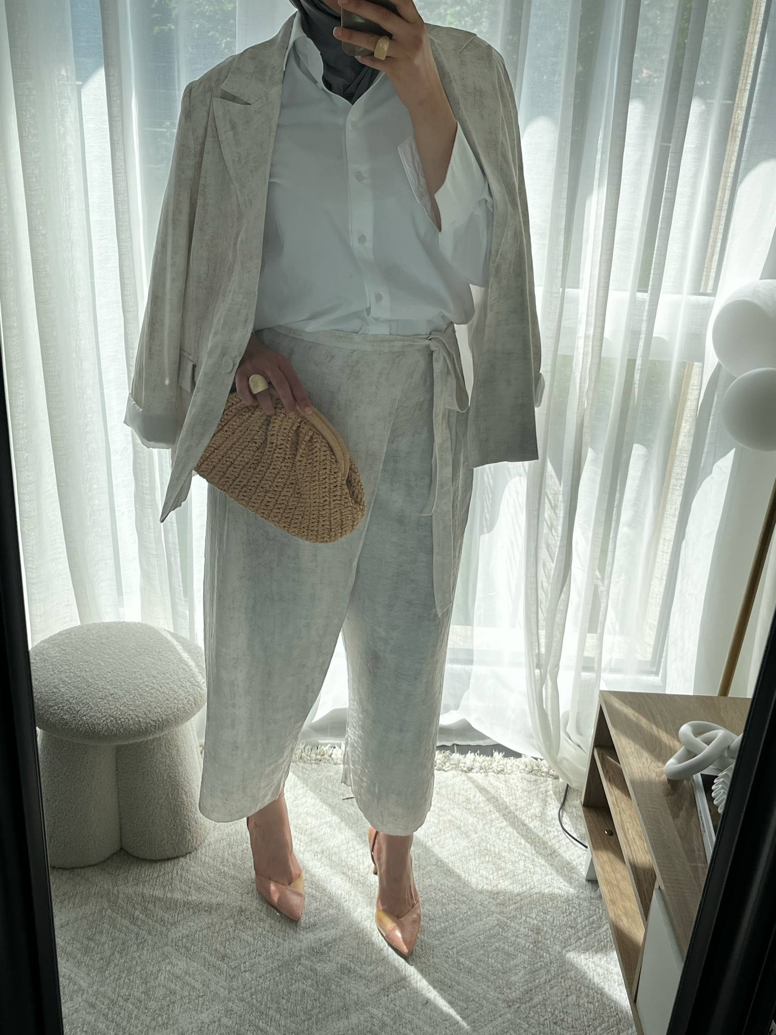 Ensemble blazer avec pantalon portefeuille