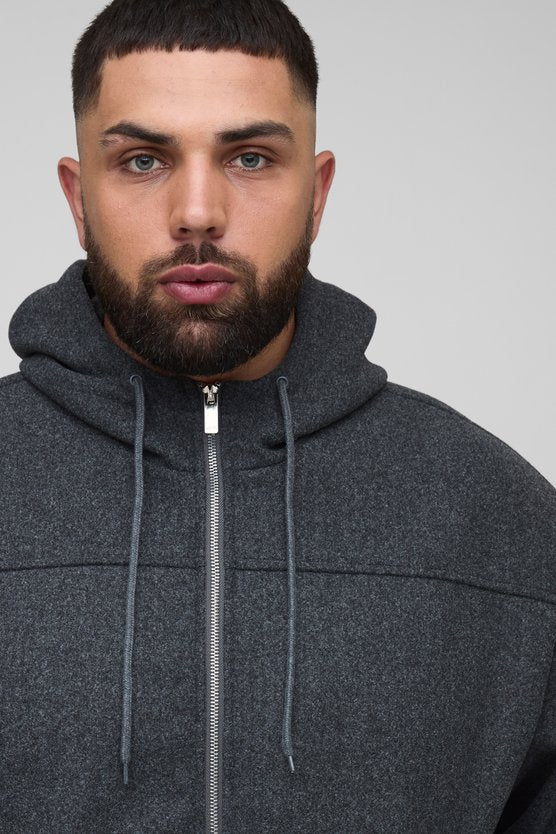 Bomber oversize à capuche