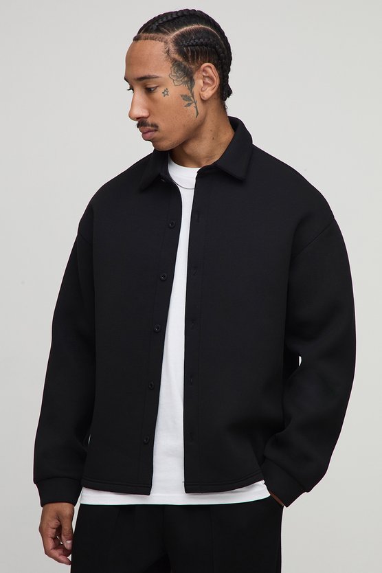 Surchemise oversize à manches longues